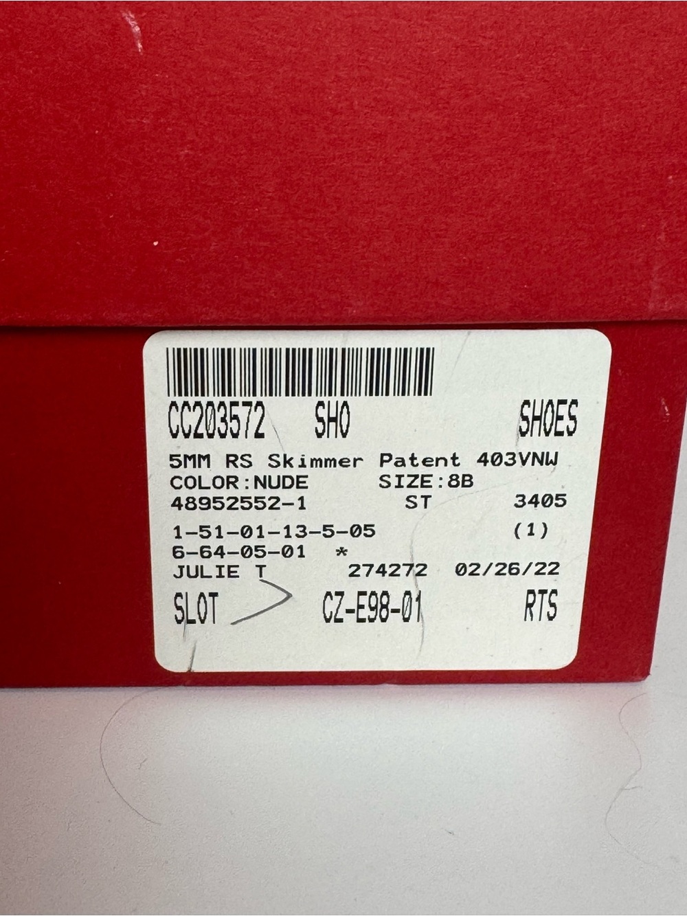 These Valentino Garavani Rockstud Pointed Toe Ballerina Flats nude size 8 - Picture 3 of 16